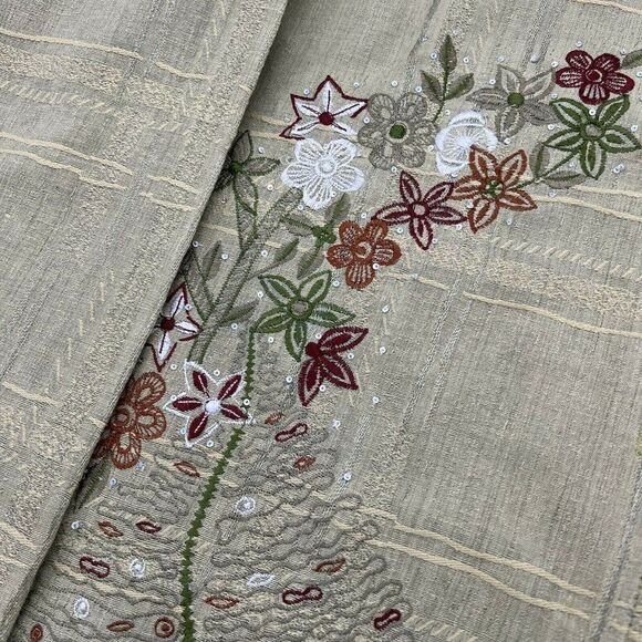 Orvis Silk Floral Button Up Blazer Jacket High Collar Women’s Small - Picture 3 of 6